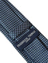 navy dark blue tie with dogtooth houndstooth design